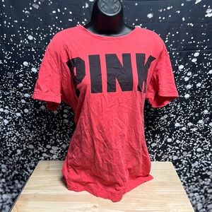 PINK Victoria Secret Short Sleeve T-Shirt w/ Open Back